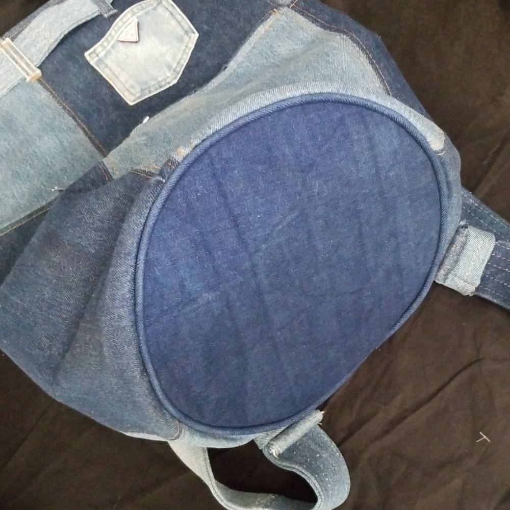 Guess Backpack Duffel Bag Patchwork Denim Unique - image 3